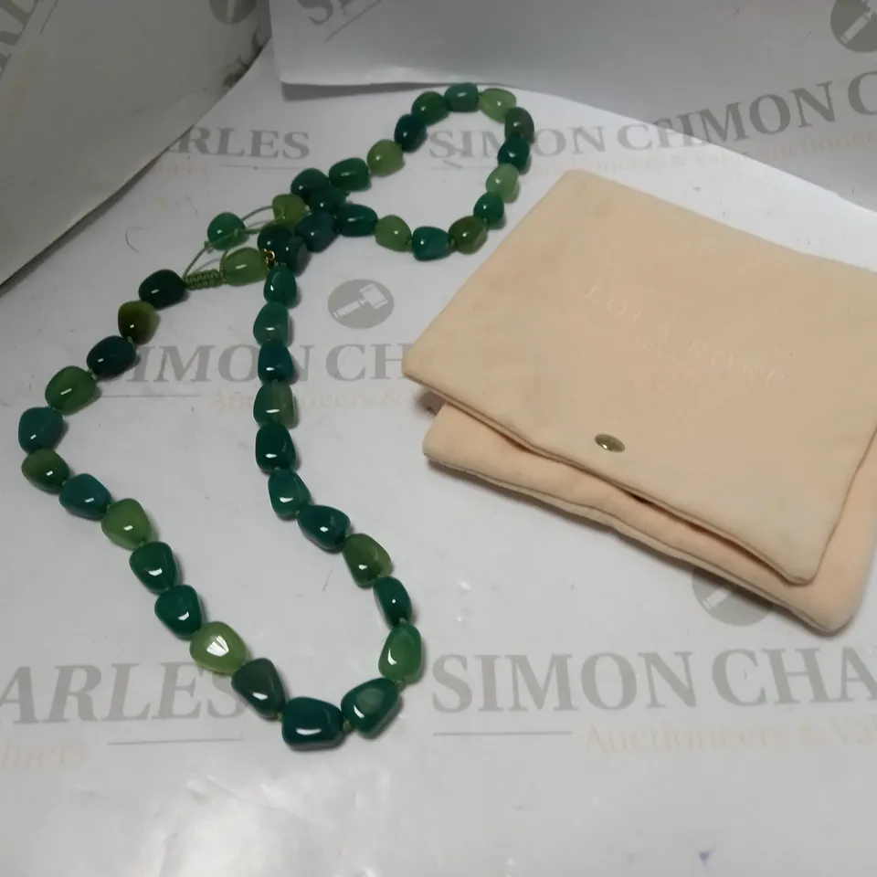 LOLA ROSE GREEN STONE NECKLACE
