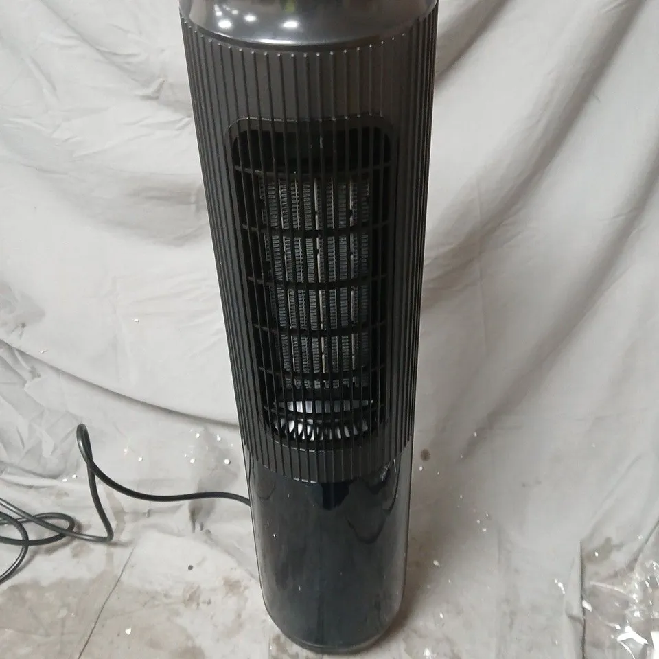 HOMESMART CERAMIC ELECTRIC TOWER FAN HEATER – BLACK
