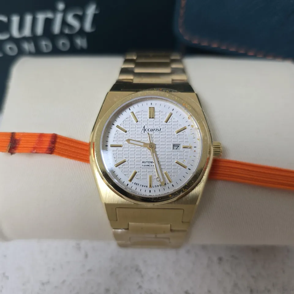 BOXED ACCURIST LONDON ORIGIN AUTO WATCH