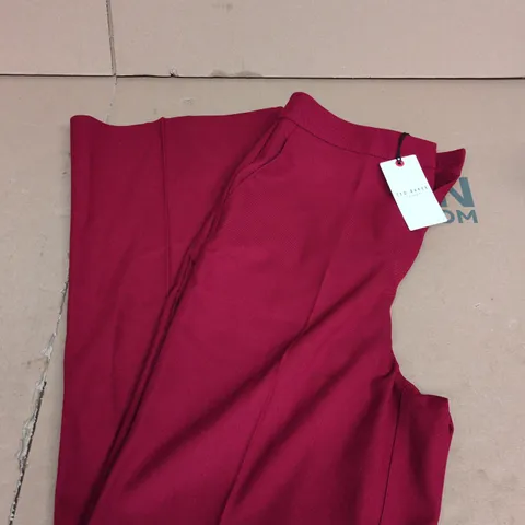 TED BAKER LONDON RED WOMEN'S TAILORED TROUSERS β UK SIZE 2