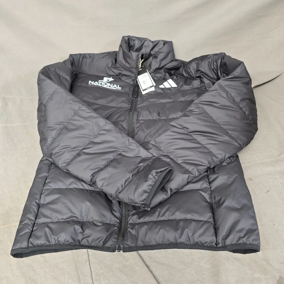 ADIDAS NATIONAL TENNIS ASSOCIATION LITE DOWN JACKET IN BLACK SIZE S