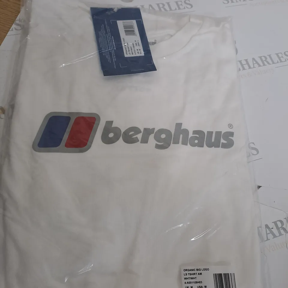 BERGHAUS WHITE T-SHIRT SIZE M