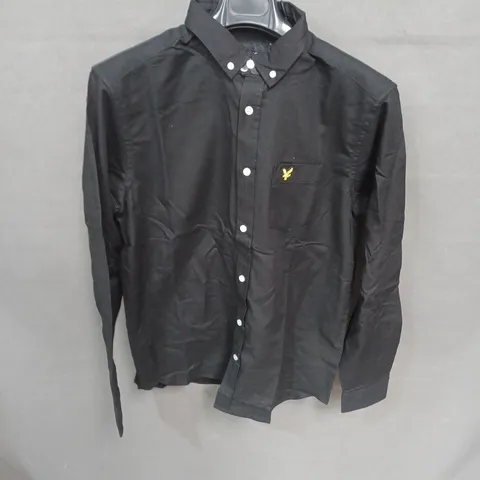 LYLE & SCOTT OXFORD SHIRT – BLACK, MEN'S SIZE M
