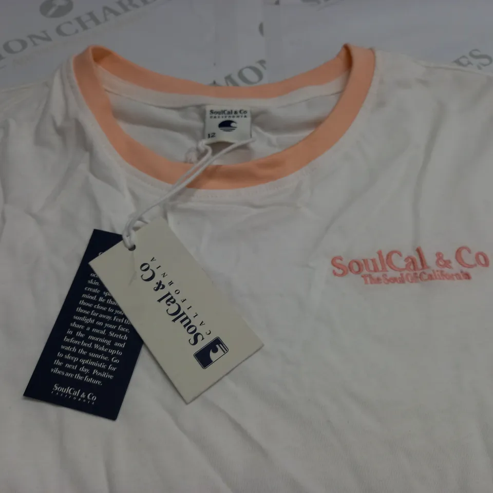 SOULCAL RINGER TEE IN WHITE - 12
