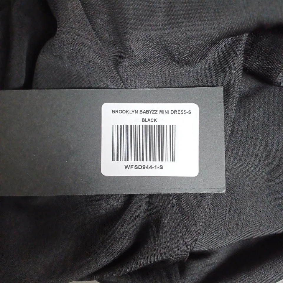 WHITE FOX WOMEN'S DRESS AND BROOKLYN BABYZZ MINI DRESS (SIZE S) – BLACK