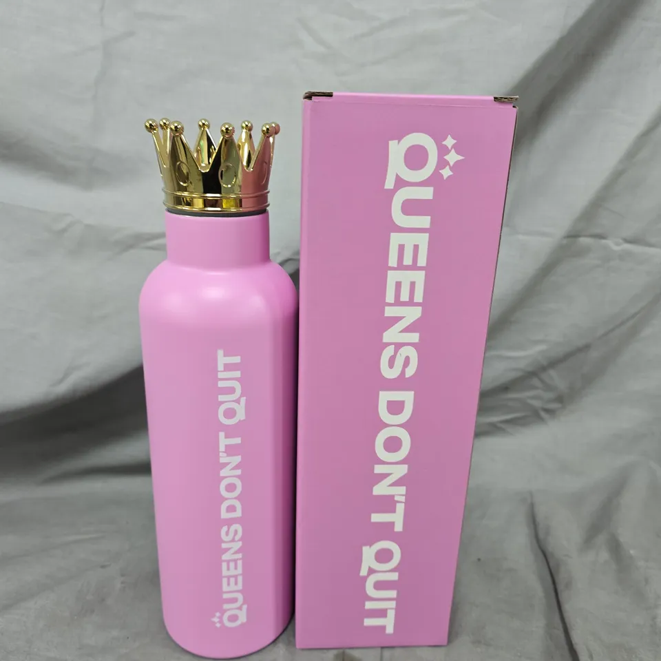BOXED QUEENS DON'T QUIT CROWN WATER BOTTLE - LIMITED EDITION