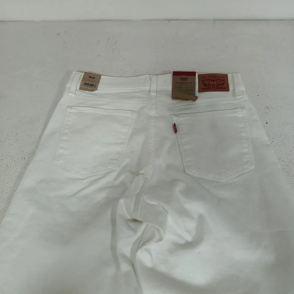 LEVI'S 318 SHAPING WIDE-LEG JEANS - WHITE, WAIST 29 IN X 32 IN (US 29) 