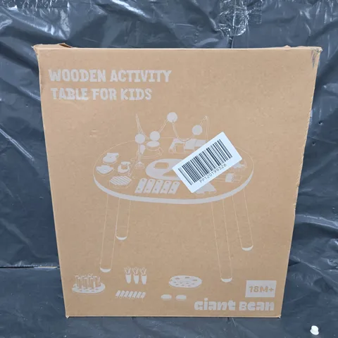 GIANT BEAN WOODEN ACTIVITY TABLE FOR KIDS 