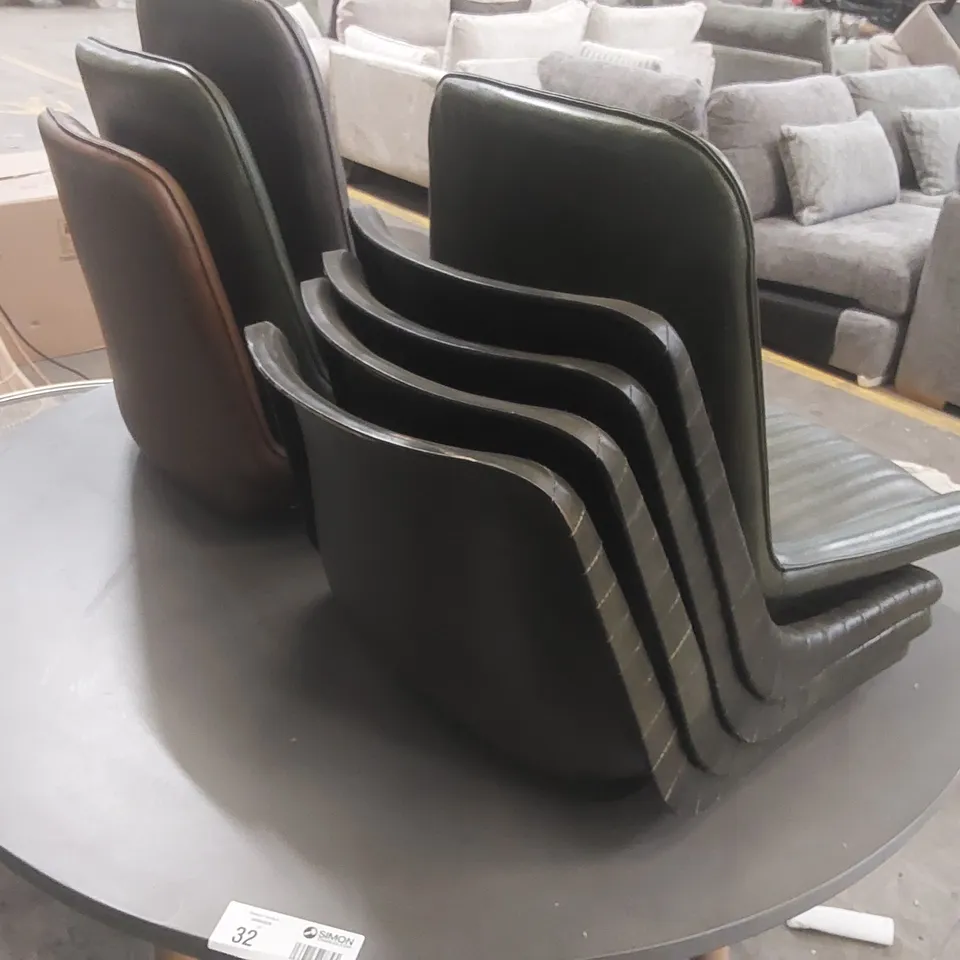 8x ASSORTED DESIGNER UPHOLSTERED CHAIR SEATS