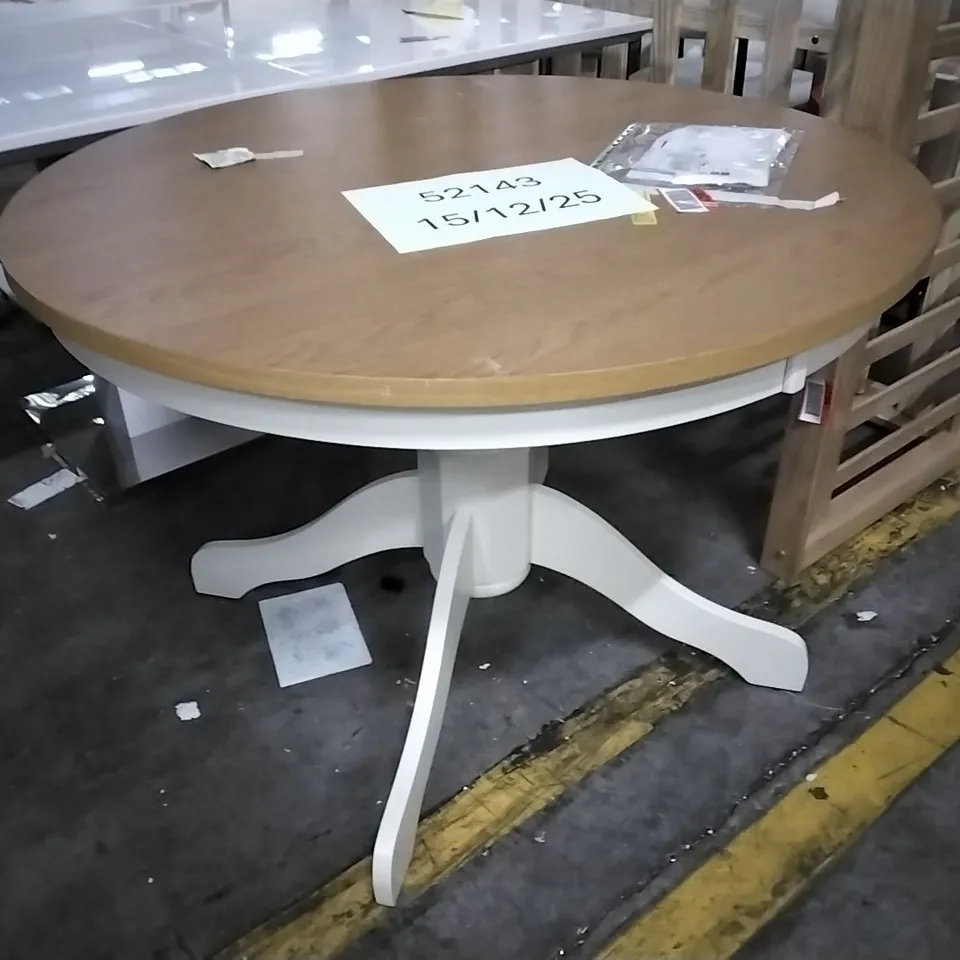 CONKLIN 106CM PEDESTAL DINING TABLE