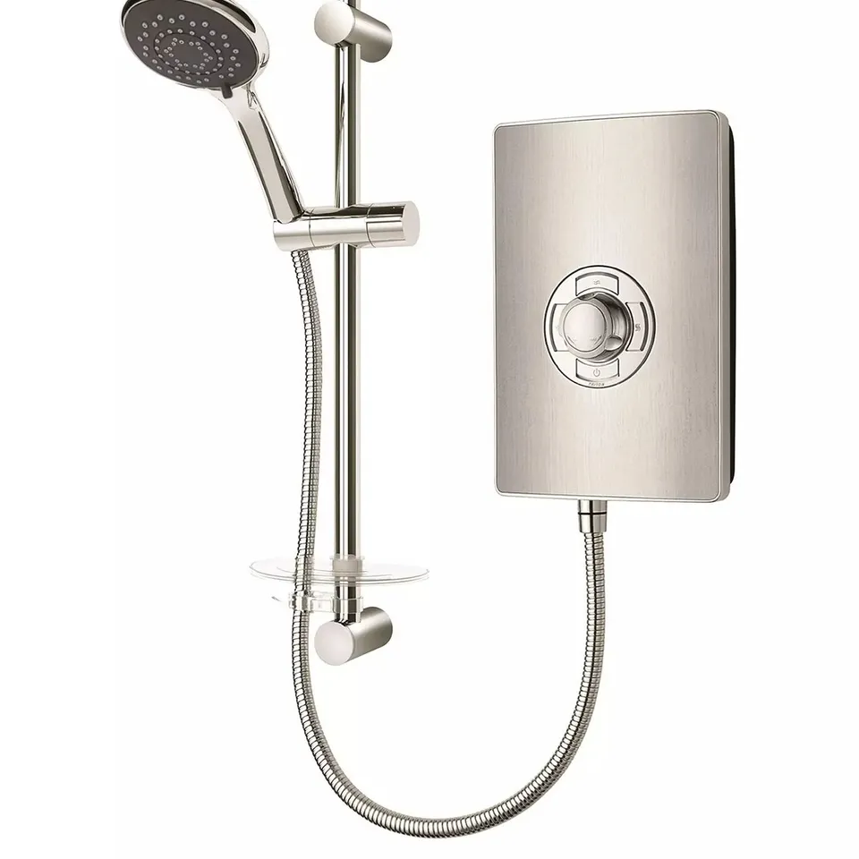 TRITON COLLECTION II 9.5KW ELECTRIC SHOWER - BRUSHED STEEL