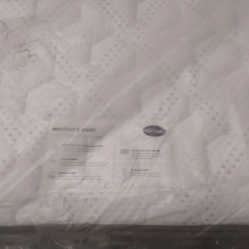QUALITY BAGGED SILENTNIGHT MEMORY COOL 2000 POCKET PILLOWTOP 6FT SUPERKING MATTRESS
