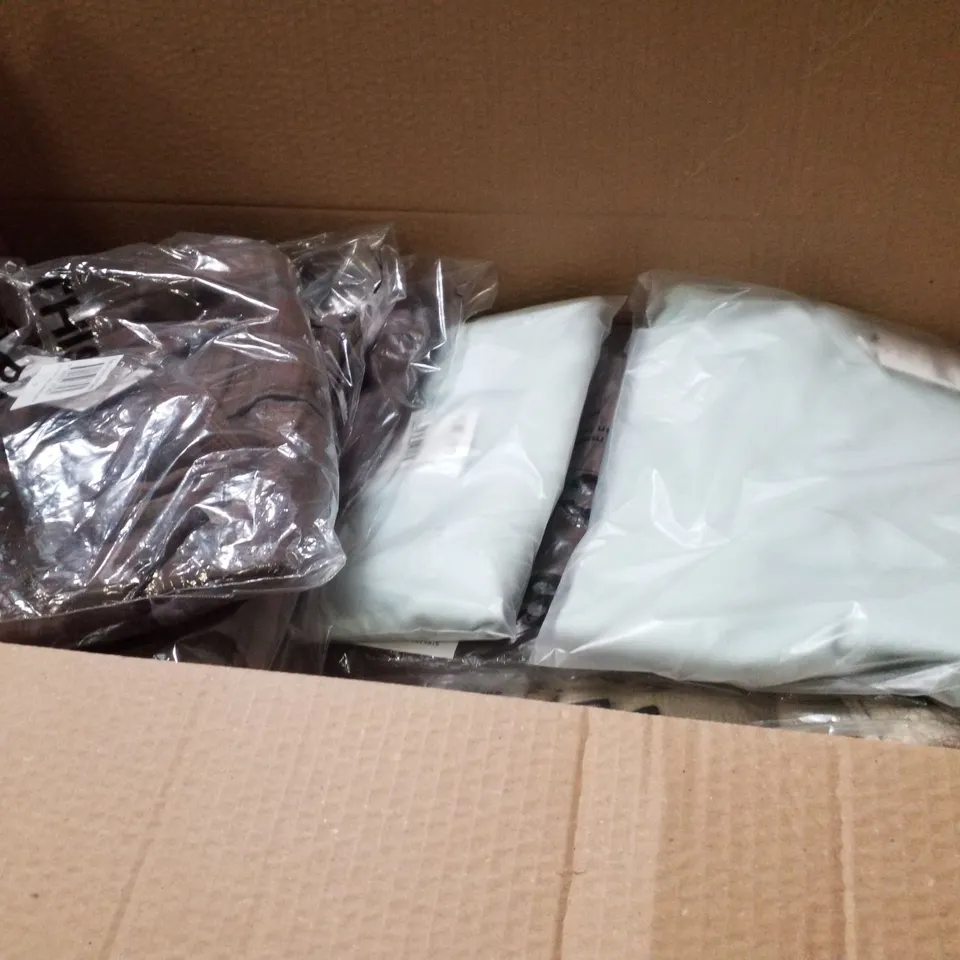 PALLET CONTAINING ASSORTED CLOTHING INCLUDING LONG SLEEVE SHIRT, FLANNEL PANTS & ZIP UP HOODIE