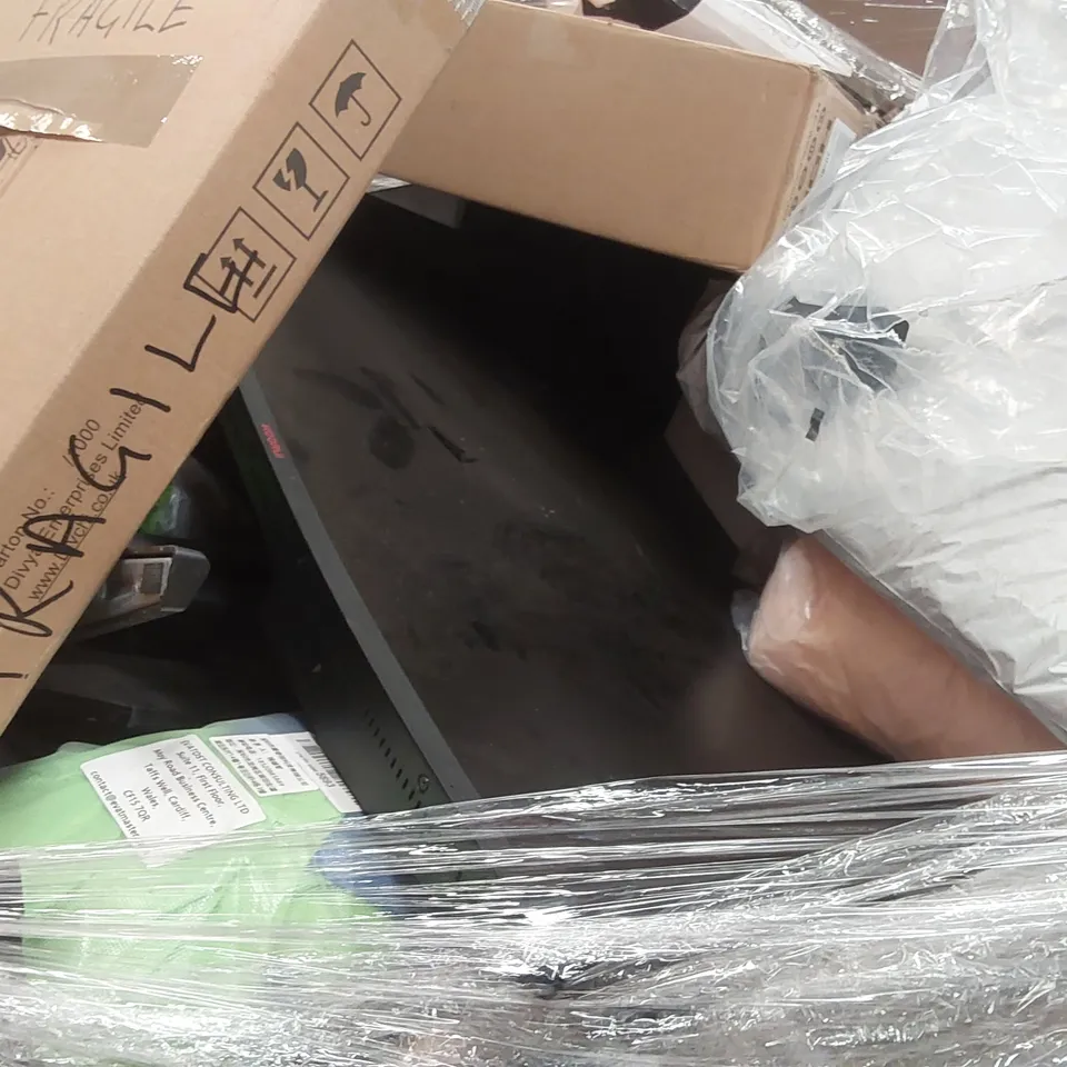 PALLET CONTAINING A LARGE ASSORTMENT OF KOORUI MONITORS, AND OTHER ASSORTED GOODS