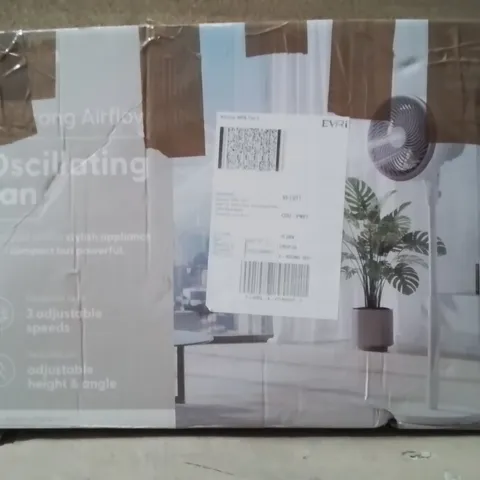 BOXED KEPLIN 10" WHITE OSCILLATING FAN