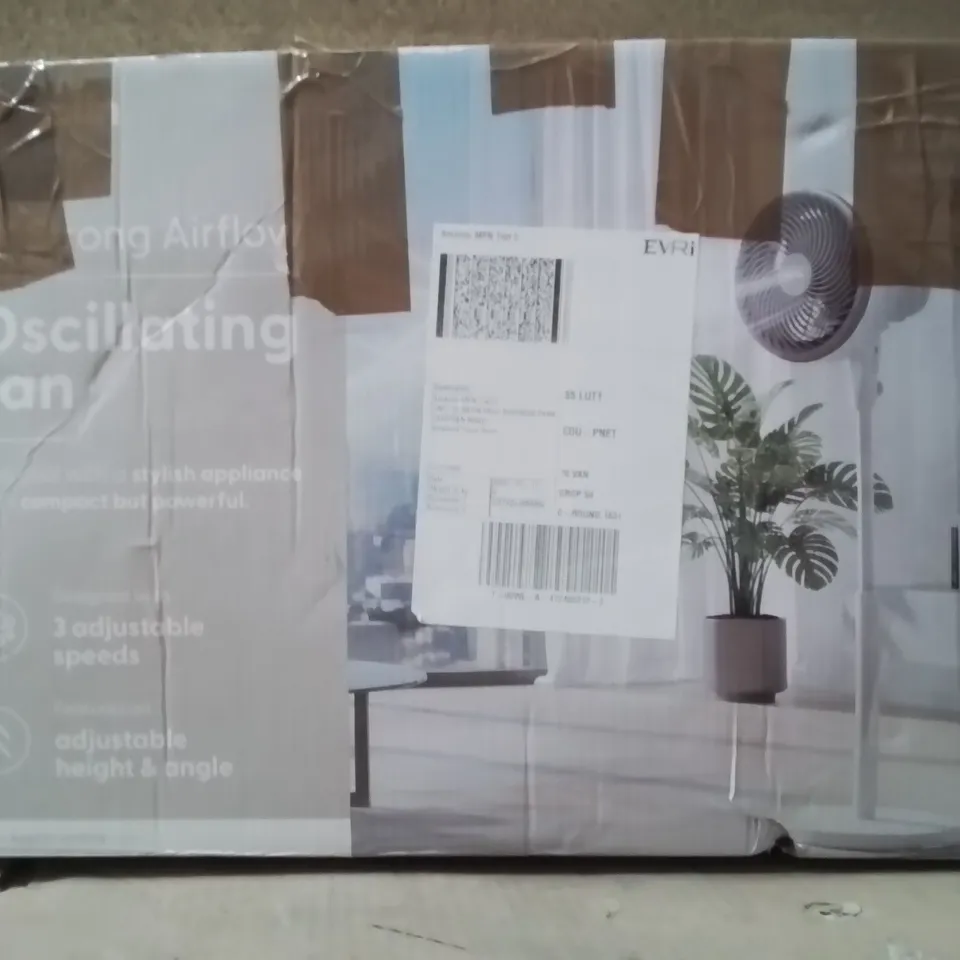 BOXED KEPLIN 10" WHITE OSCILLATING FAN