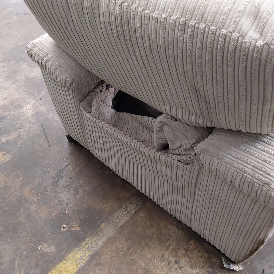 DESIGNER EASY CHAIR NATURAL JUMBO CHORD FABRIC 