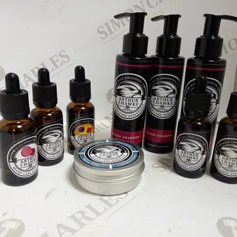 LOT OF APPROX 9 ARTHUR J.HAWKE BEARD CARE PRODUCTS