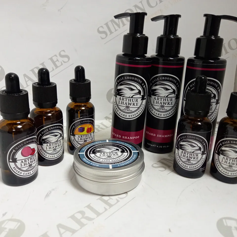 LOT OF APPROX 9 ARTHUR J.HAWKE BEARD CARE PRODUCTS