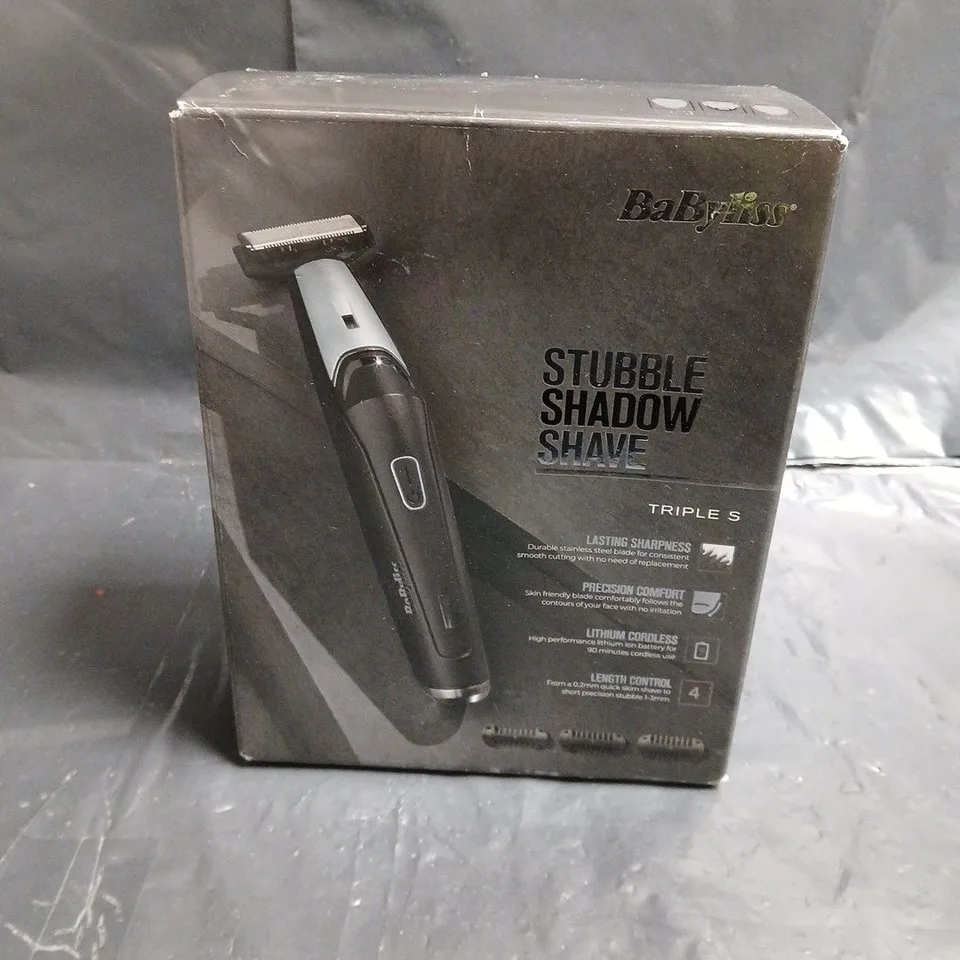 BABYLISS STUBBLE SHADOW SHAVE TRIPLE S GROOMER – BOXED