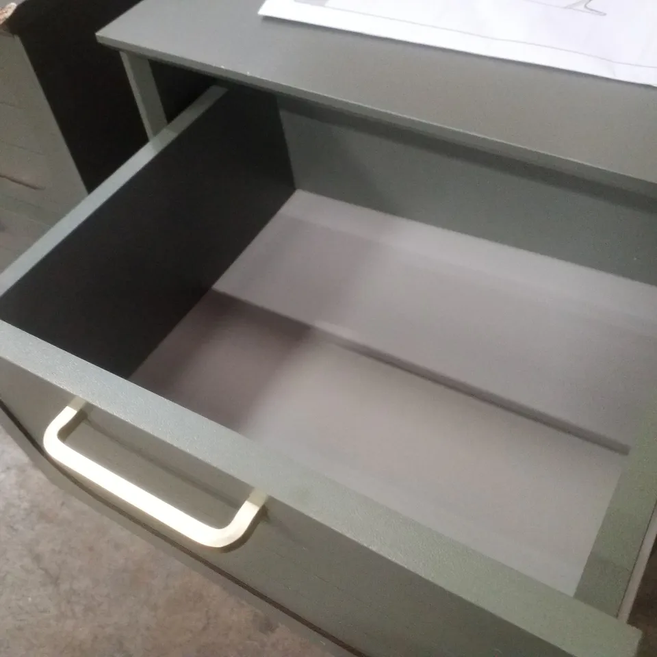 SET OF 2 HARRINGTON 2 DRAWER BEDSIDE TABLES