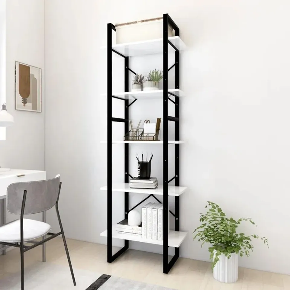 BOXED AYAINA 175CM H ETAGERE BOOKCASE (2 BOXES)