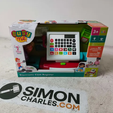 BUSY ME ELECTRONIC CASH REGISTER TOY – BOXED