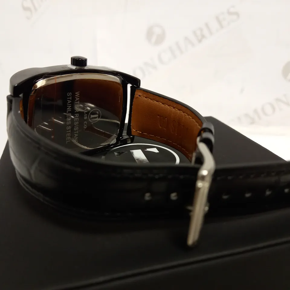 TALIS CO TWO TONE LEATHER STRAP WATCH RRP £550
