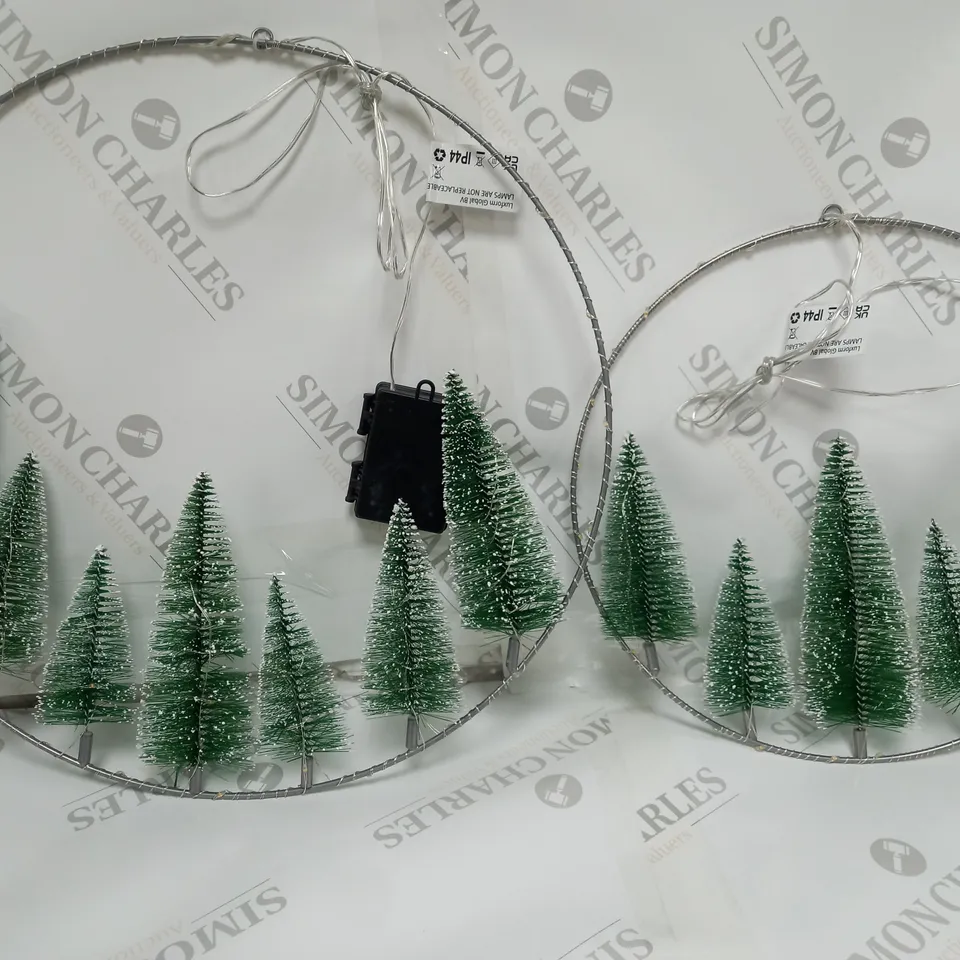 LUXFORM SET OF 2 HANGING CHRISTMAS TREE RINGS