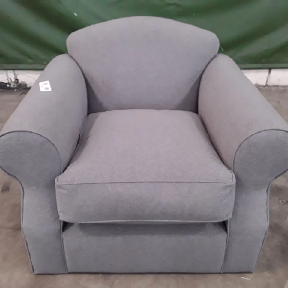 QUALITY DESIGNER CHILMARK ARMCHAIR - FOG FABRIC