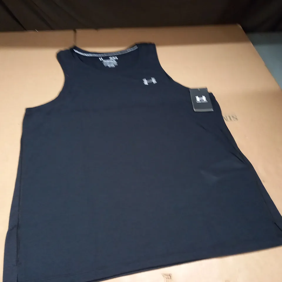 UNDER ARMOUR RUNNING BLACK VEST - LG