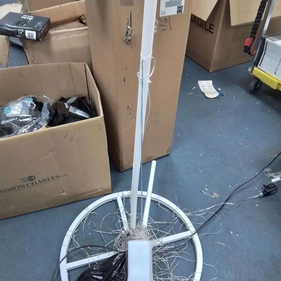 LARGE QUANTITY OF ASSORTED ITEMS TO INCLUDE VARIOUS AEROSOLS, FACE MASKS, MARLEE TABLE LAMP AND SFX WIRE