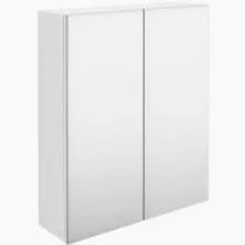 BOXED MIRRORED BATHROOM CABINET IN WHITE