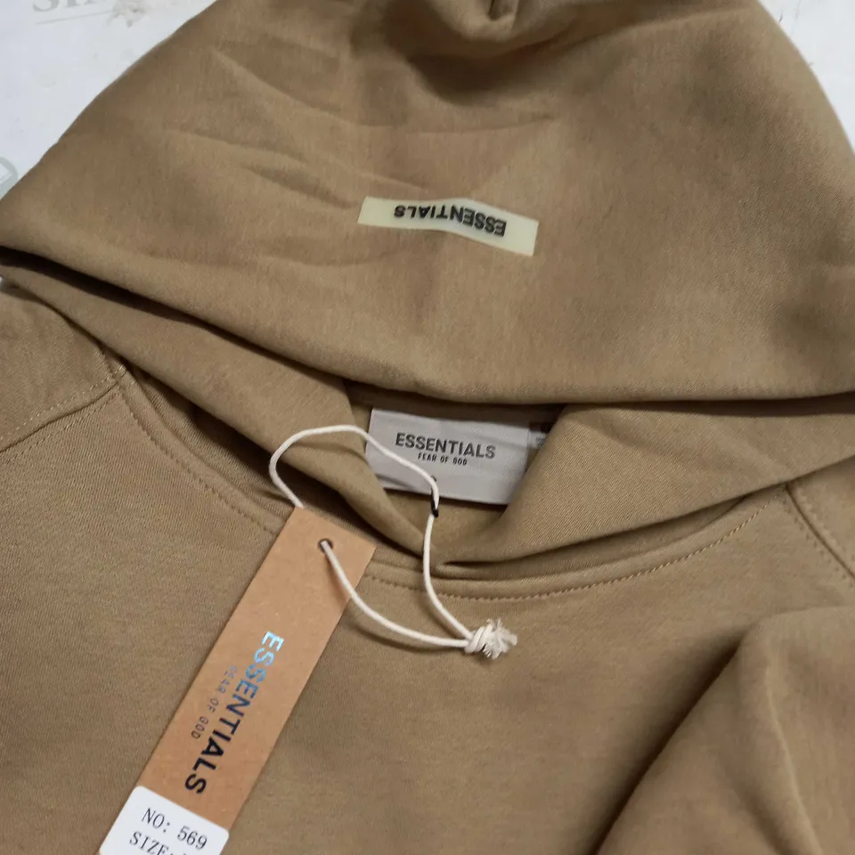 FEAR OF GOD ESSENTIALS MENS HOODY - SIZE M