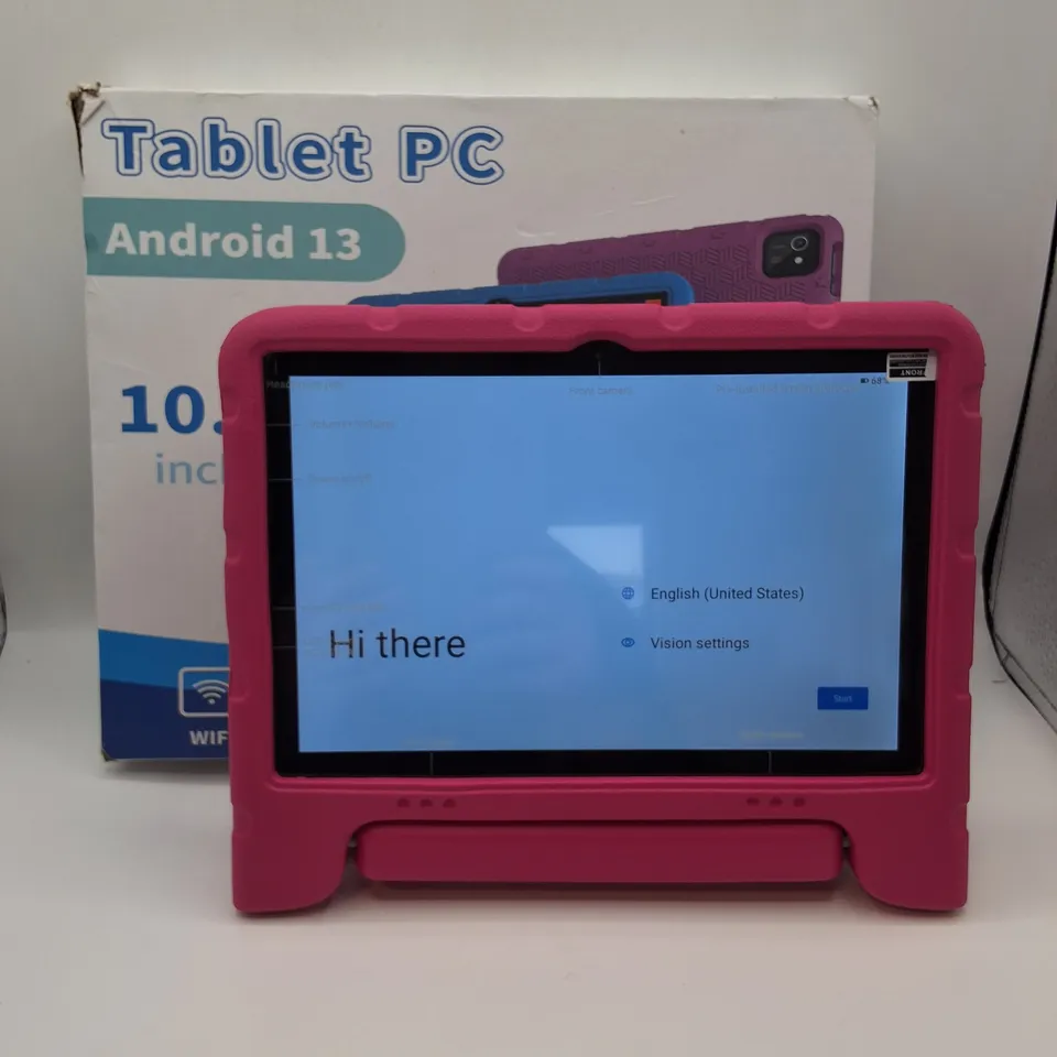 10.1" KIDS TABLET PC WITH PINK CASE