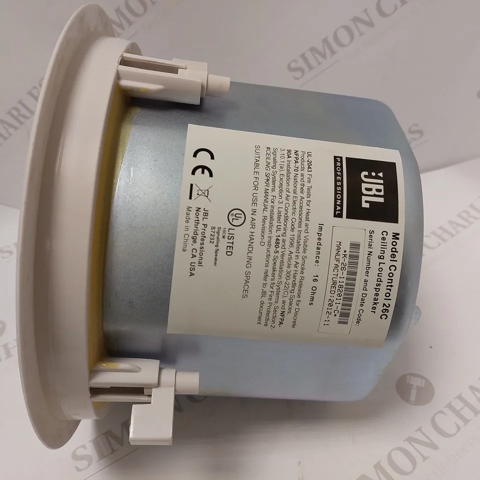 JBL CONTROL 26C CEILING LOUDSPEAKER - WHITE