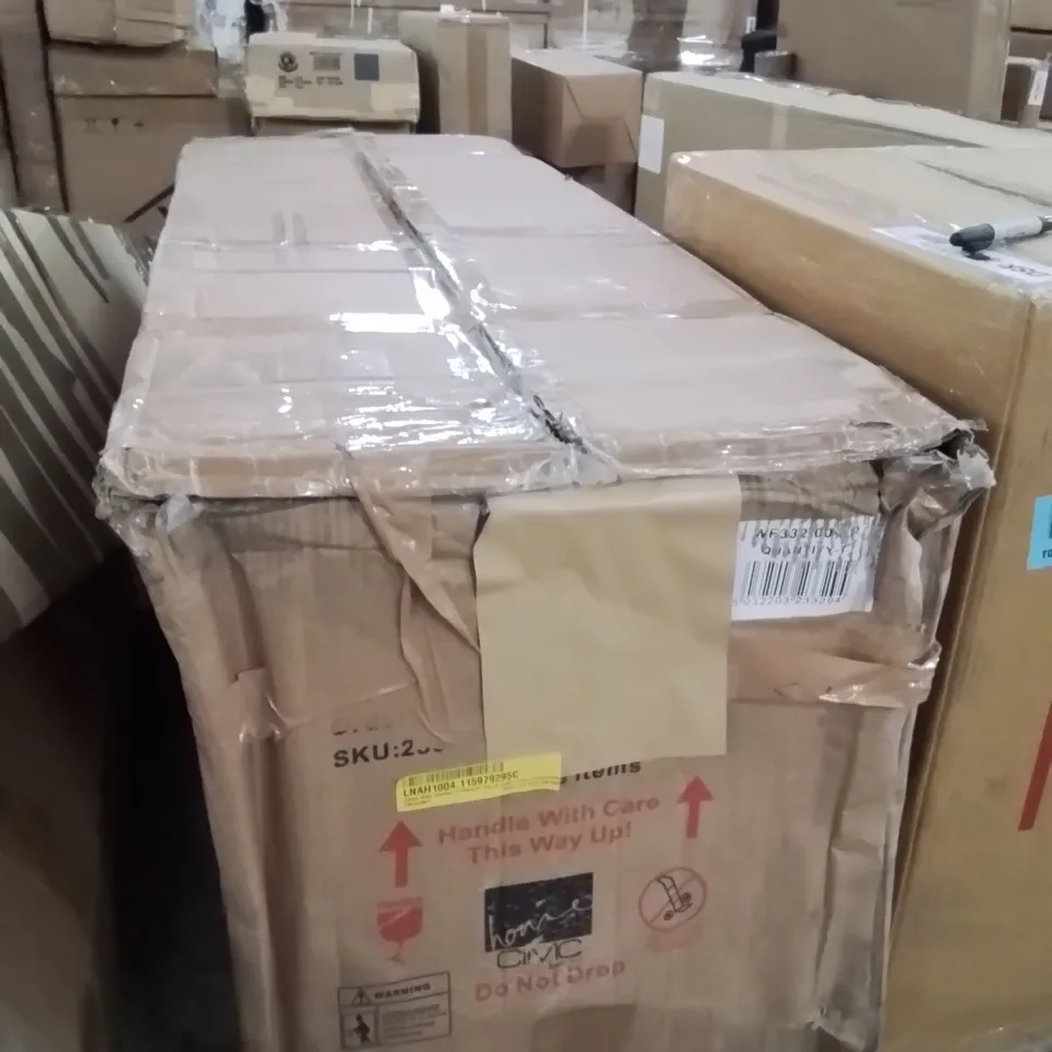 BOXED 120CM WIDE WOODEN TV STAND FOR TV'S UP TO 50" 2 DOOR CABINET