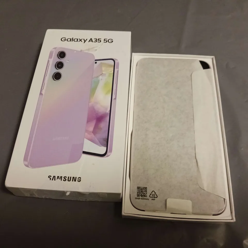 BOXED SAMSUNG GALAXY A35 5G 128GB MOBILE PHONE IN PINK - SM-A356