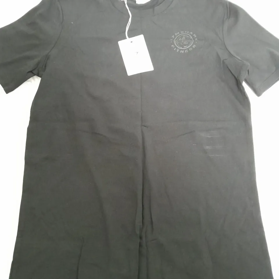 GYMSHARK LEGACY BLACK T-SHIRT  - XS