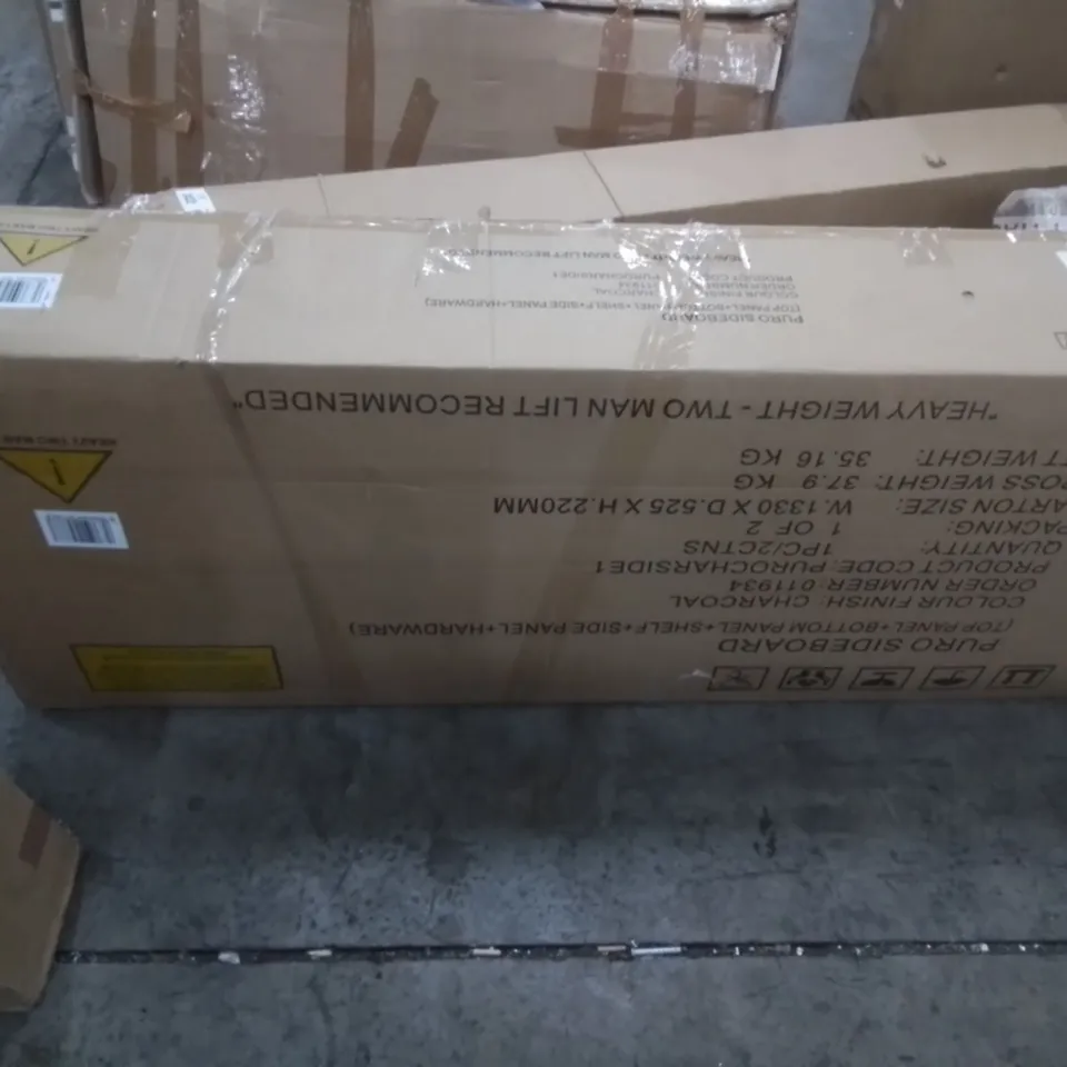 BOXED PURO SIDEBOARD (INCOMPLETE, BOX 1 OF 2 ONLY)
