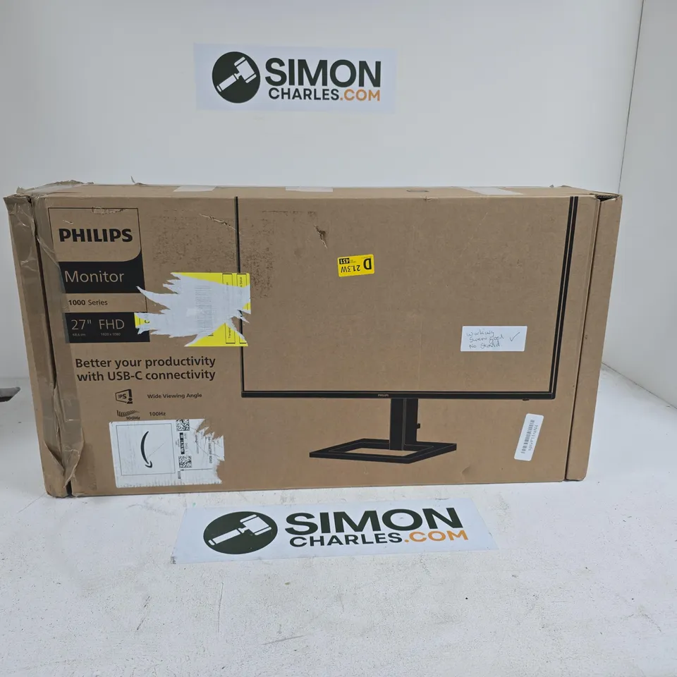 PHILLIPS 27" MONITOR BOXED