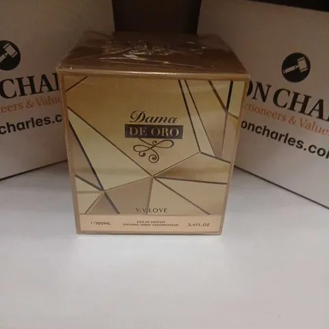 BOXED AND SEALED DAMA DE ORO V.V.LOVE EAU DE PARFUM 100ML