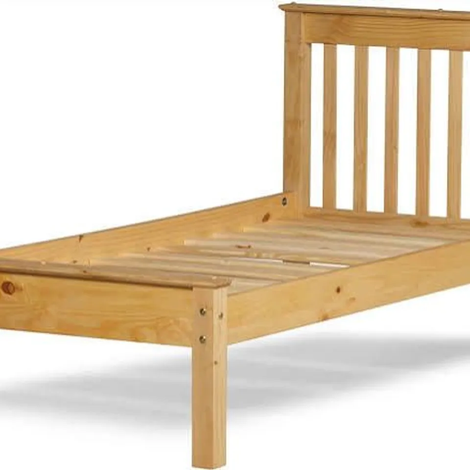 BOXED 3FT DORSET BED FRAME - WAXED (2 BOXES)