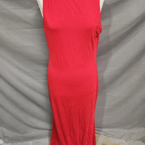 OGL BOATNECK MERMAID MAXI DRESS IN RED SIZE 2XL