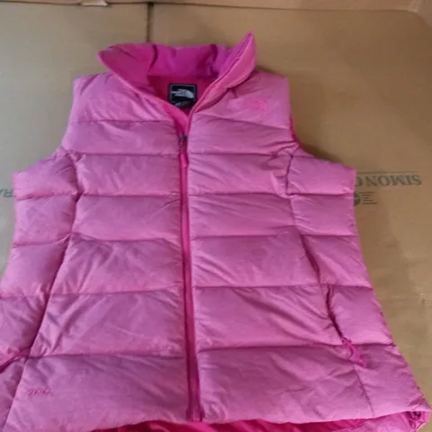 NORTH FACE WOMENS PINK GILET - M