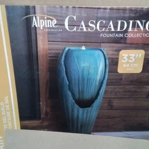 BOXED WEATHER RESISTANT FLOOR FOUNTAIN WITH LIGHT