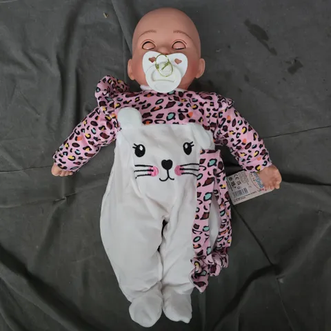 BIBI DOLL MADE TO LOVE 16" MOVING EYES KITTEN BABY DOLL