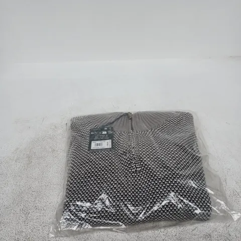WHITE STUFF ATTADALE FUNNEL NECK PATTER GREY MLT MEDIUM