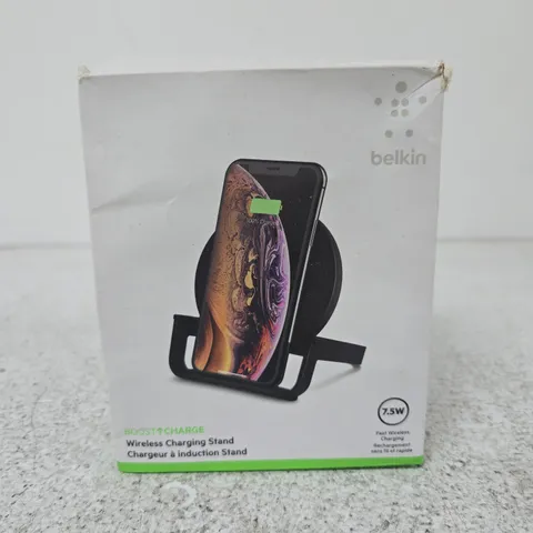BELKIN WIRELESS CHARGING STAND β 7.5W FAST WIRELESS CHARGING