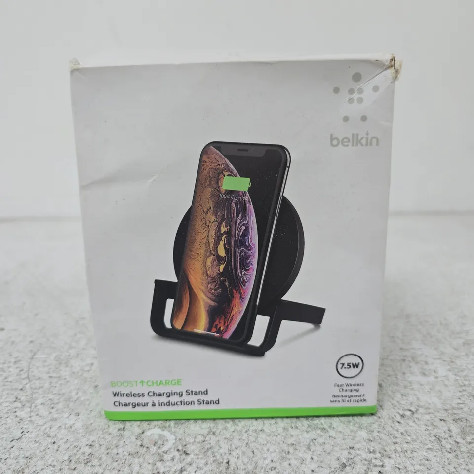 BELKIN WIRELESS CHARGING STAND – 7.5W FAST WIRELESS CHARGING